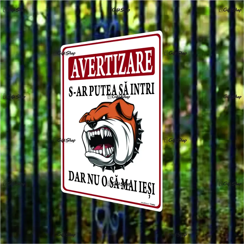 Avertizare s-ar putea sa intri dar nu o sa mai iesi, indicator amuzant 150x200 mm
